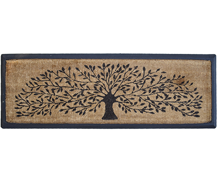 Tree of Life Long Doormat - Rubber & Coir
