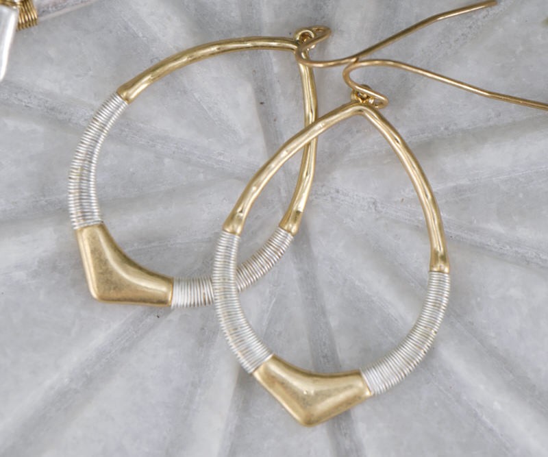 Amaya Gold Teardrop Earrings