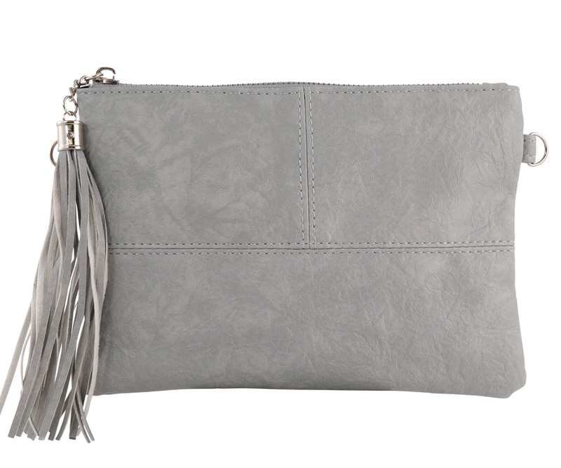 Marbella Grey Clutch / Crossbody Bag