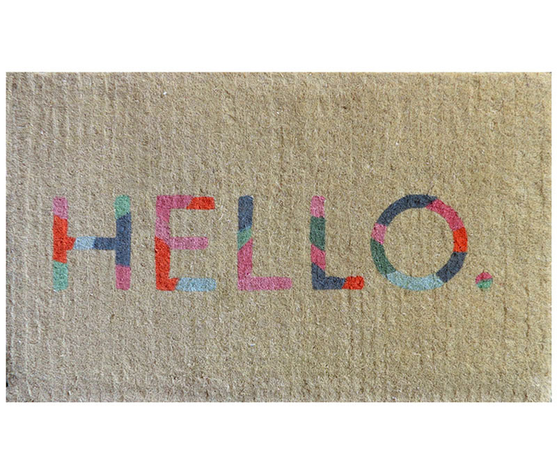 Colour Hello Doormat - Regular