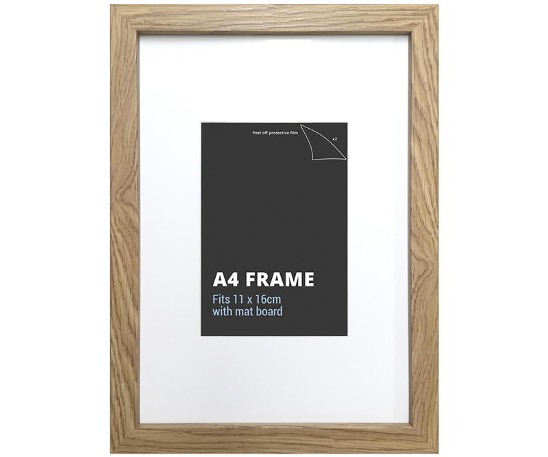 A4 American Oak Picture Frame