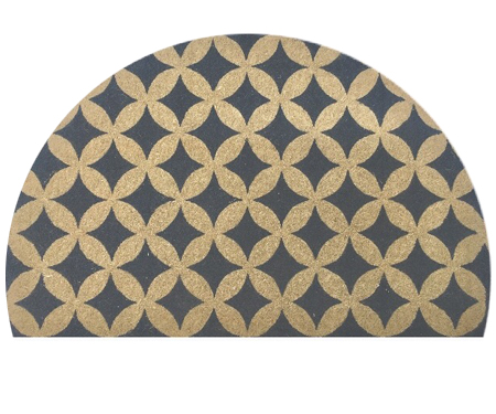 Half Round Tile Pattern Doormat