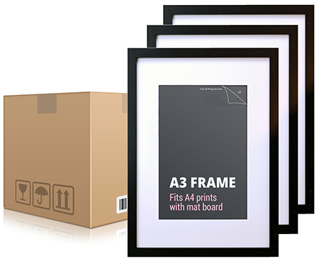 Box 12 A3 Black Picture Frames