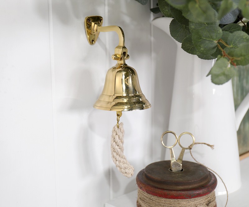 Petite Moreton Brass Wall Bell