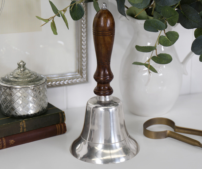 Halstead Classic Silver School Bell - Hand Bell