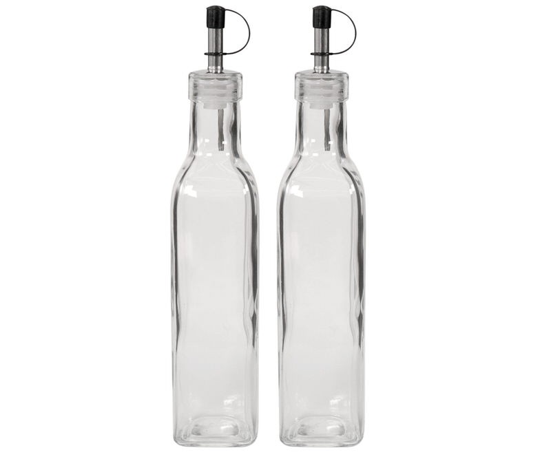 Martello Set 2 Glass Oil & Vinegar Bottles