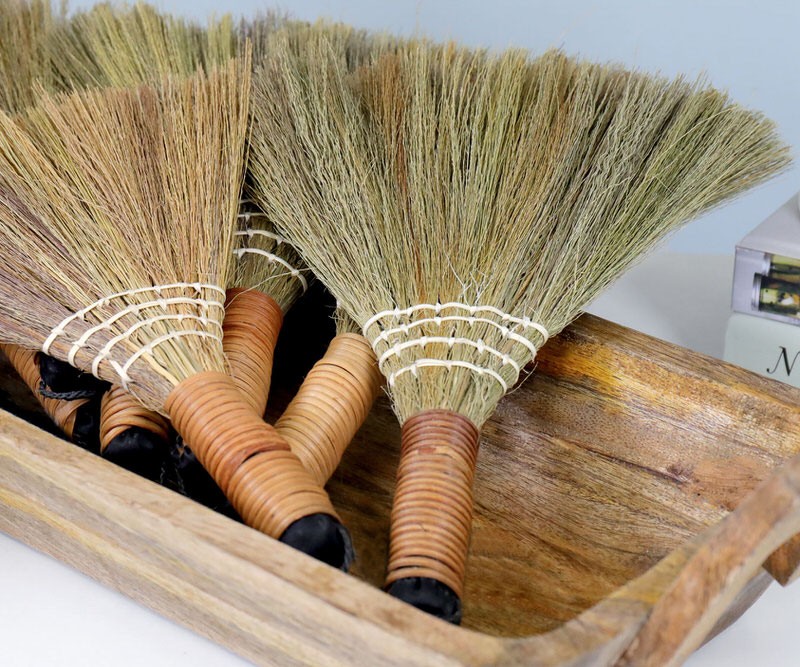 Traditional Straw Broom - Mini