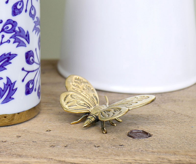 Monarch Brass Butterfly - Small