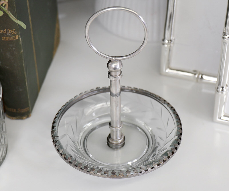 Colette Silver & Glass Ring Dish