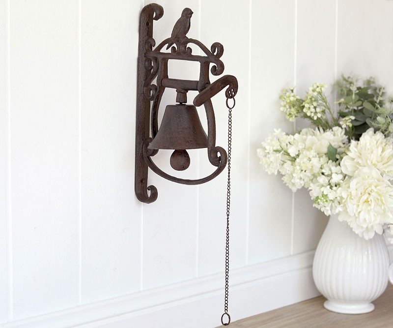 Bird Vintage Wall Bell - Large Cast Iron Doorbell