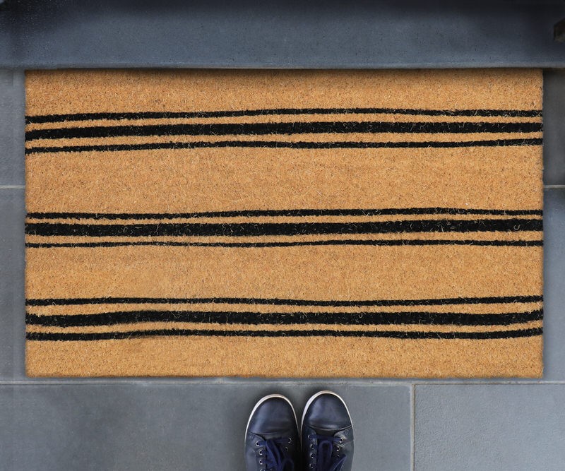 Ticking Stripe Doormat - 75x45cm