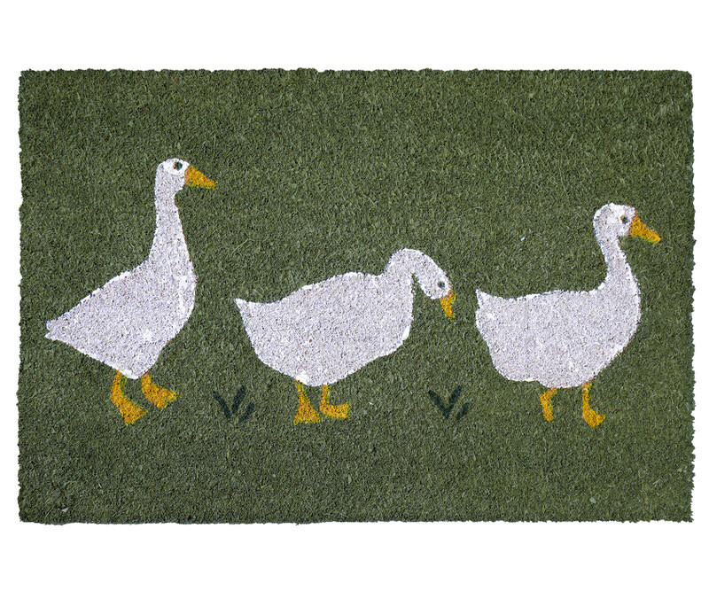 Greenstead White Ducks Doormat 60x40cm
