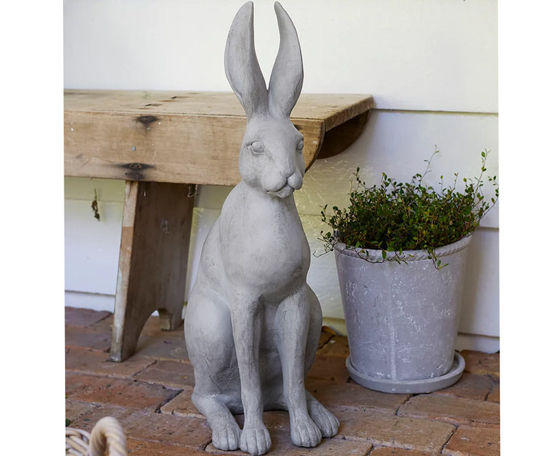 Harold the Hare Sculpture - Grey