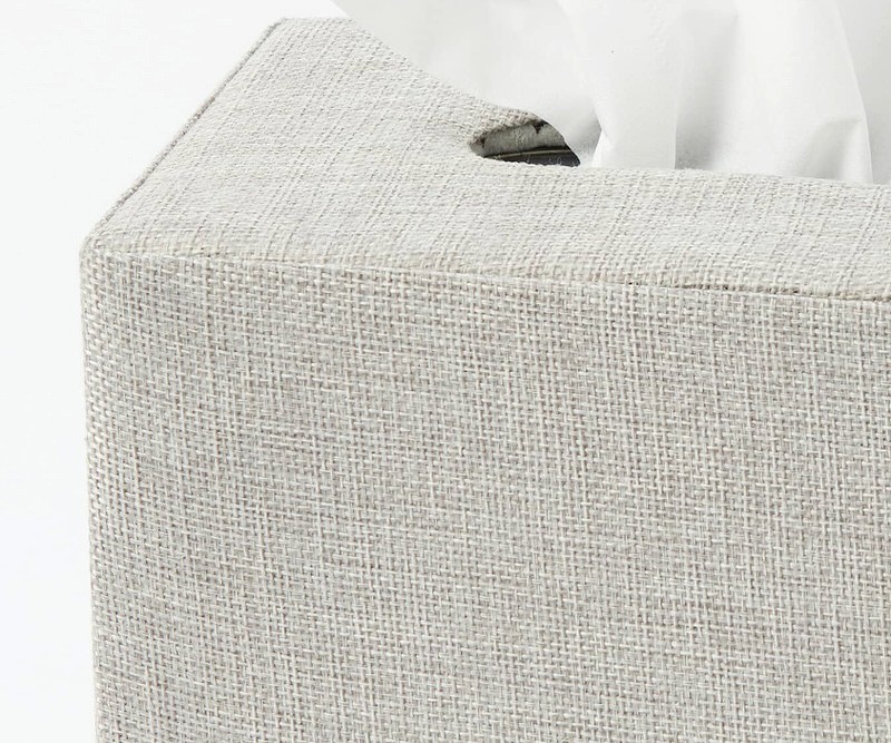 Penfold Grey Linen Tissue Box Cover