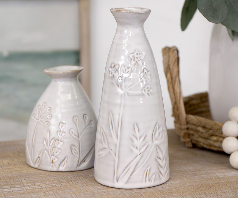 Tall Heathcote Ceramic Bud Vase