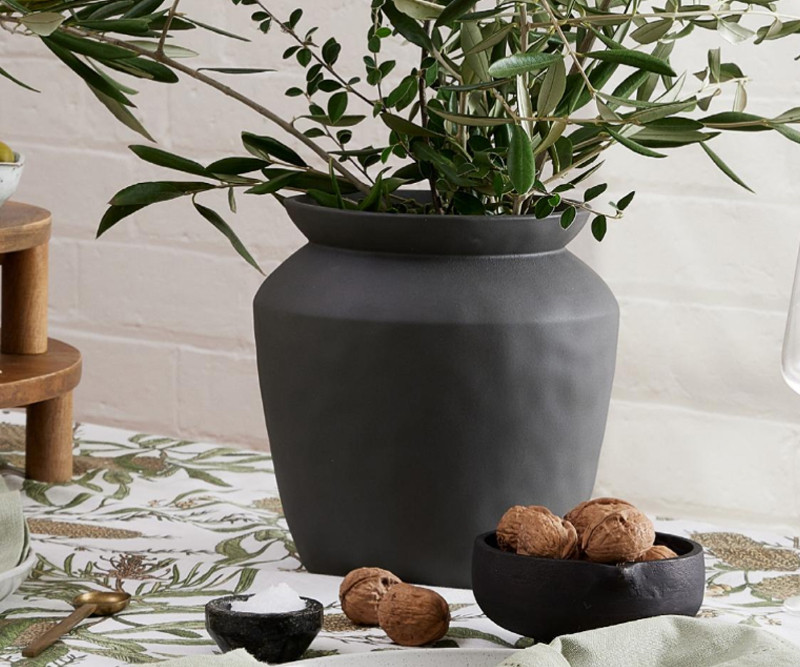 Melrose Charcoal Stoneware Vase