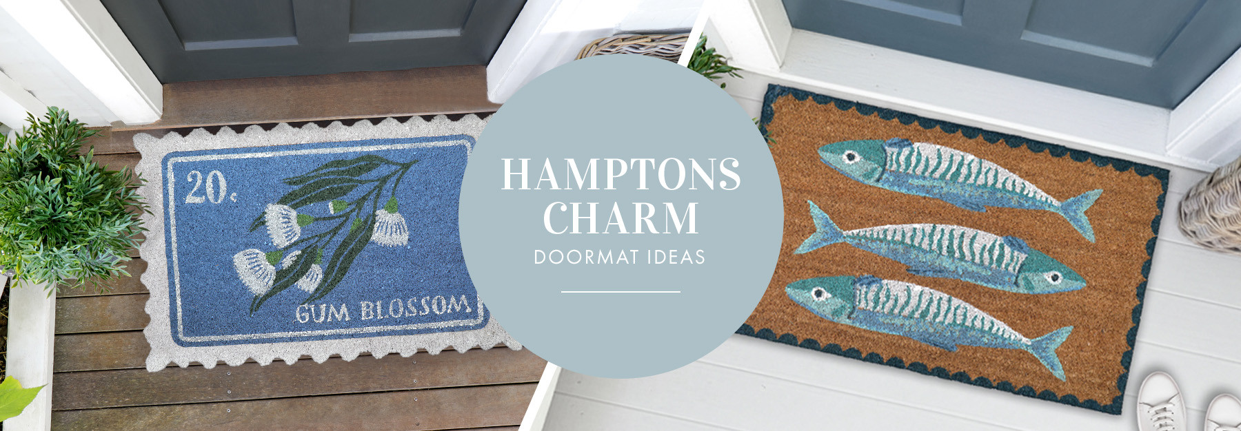 Add Hamptons Charm to Your Home with These Doormat Ideas
