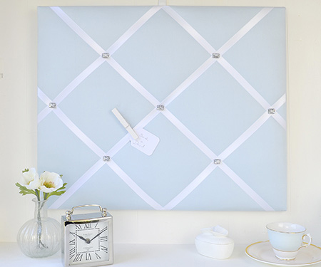 Powder Blue French Memo Board