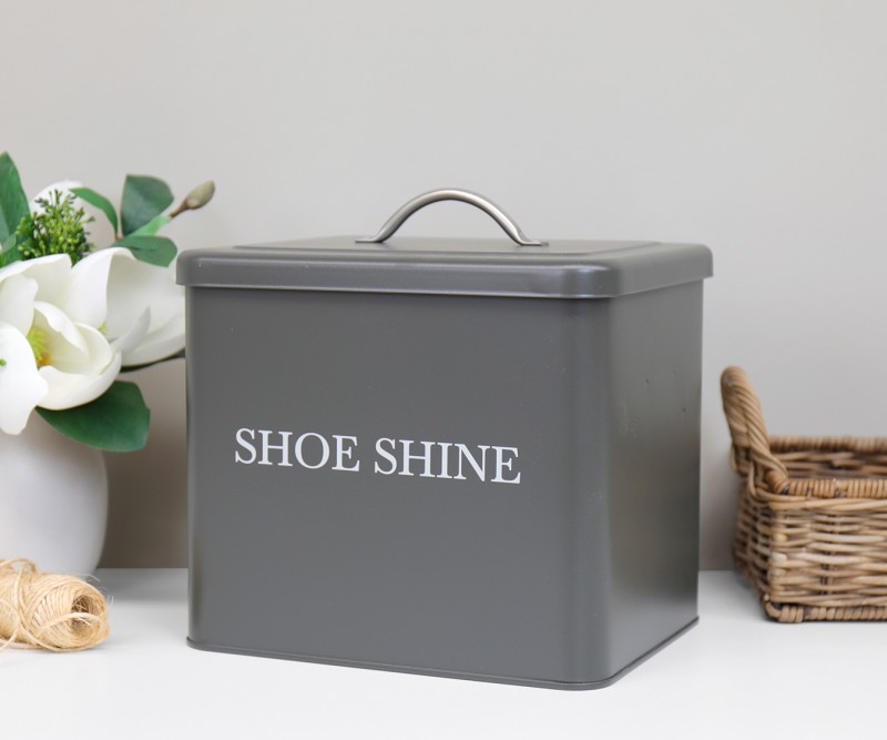 Shoe Shine Box Enamel - Charcoal