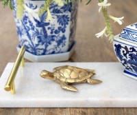 Gold Sea Turtle - Small Brass Turtle