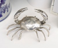 Silver Crab Sculpture Medium