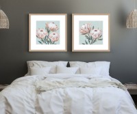 In the Pink Proteas I Framed Print