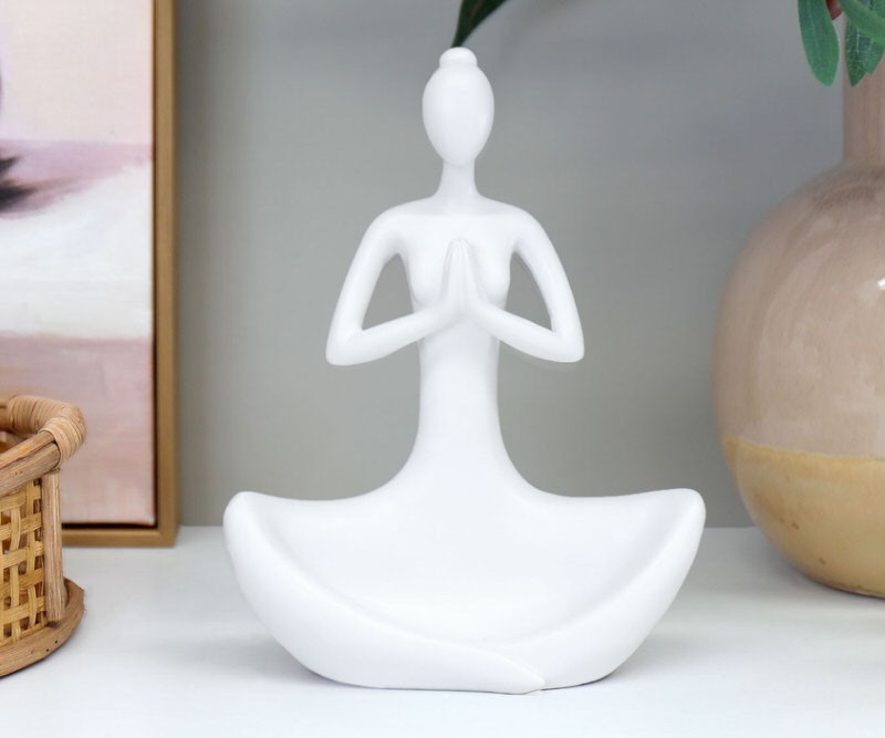 Tranquility Seated Woman - White