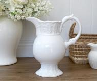 Maison White Jug - White Pitcher