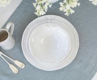 Dragonfly Dessert Bowl - White French Provincial Bowl