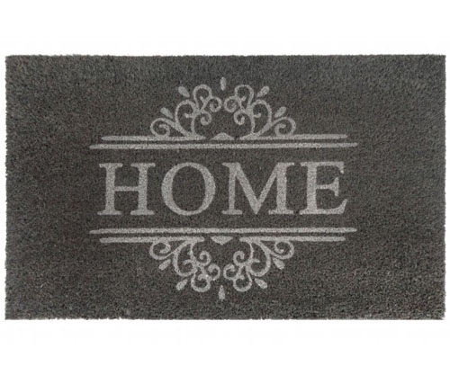 Regular Classic Grey Home - Vinyl Backed Doormat - 75x45cm