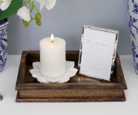 Belle Dark Wood Tray - Small