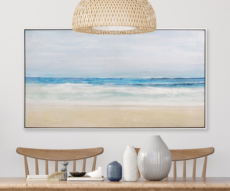 Palm Beach Framed Canvas Painting