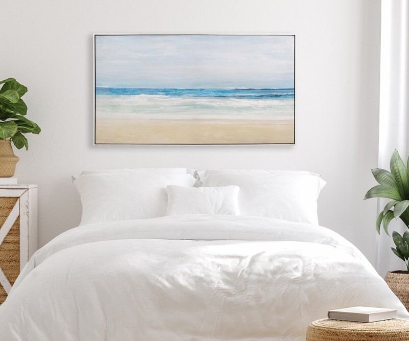 Palm Beach Framed Canvas Painting