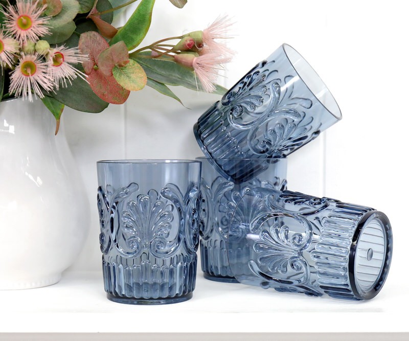 Set 4 Blue Flemington Outdoor Tumblers