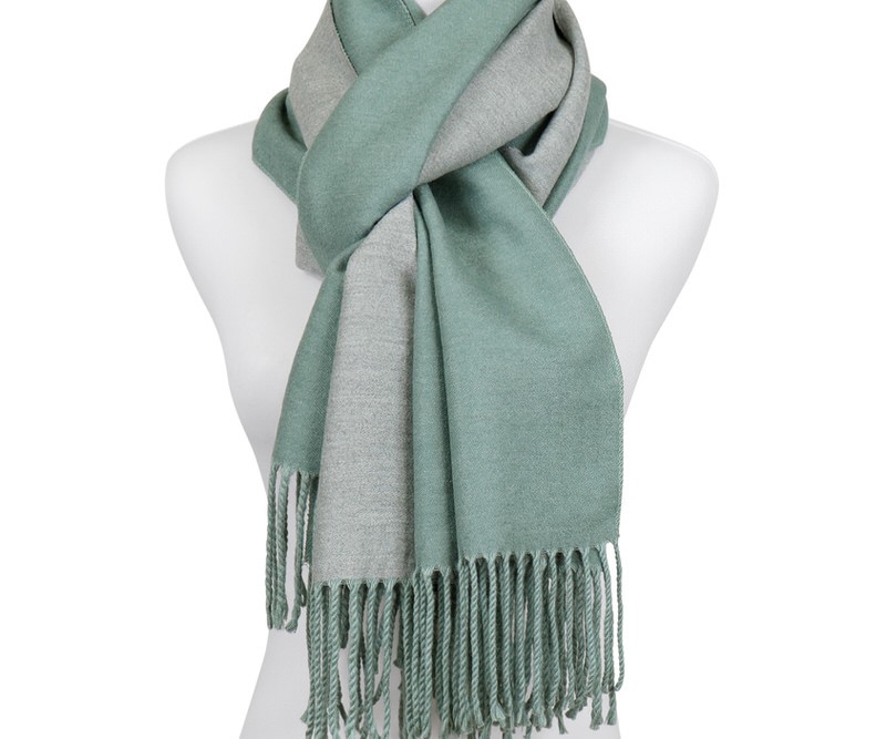 Cressida Aqua Winter Scarf - Reversible