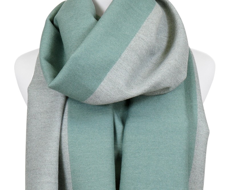 Cressida Aqua Winter Scarf - Reversible