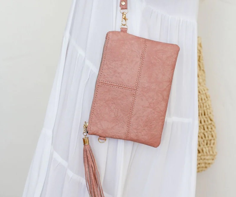 Marbella Rose Pink Clutch / Crossbody Bag