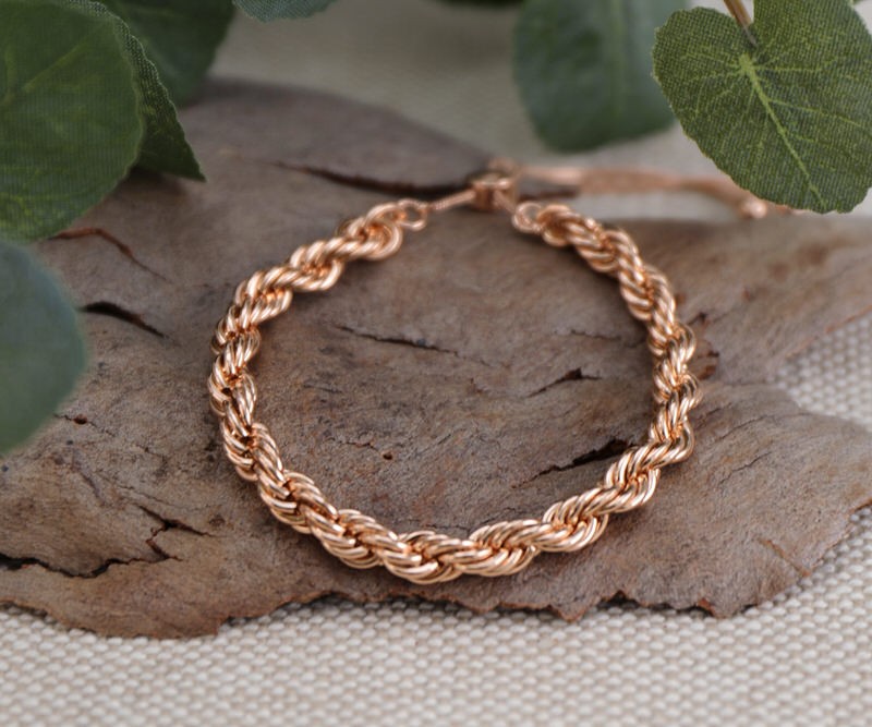 Milor Italy Textured Bronze Thick Chunky Chain Bracelet Bronzo Italia | eBay