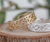 Ophelia Filigree Gold Ring - Adjustable