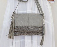 Destination Grey Clutch Bag