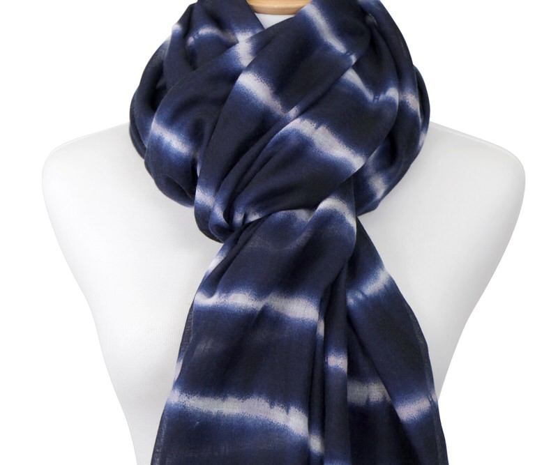 Windward Navy Tie Dye Scarf