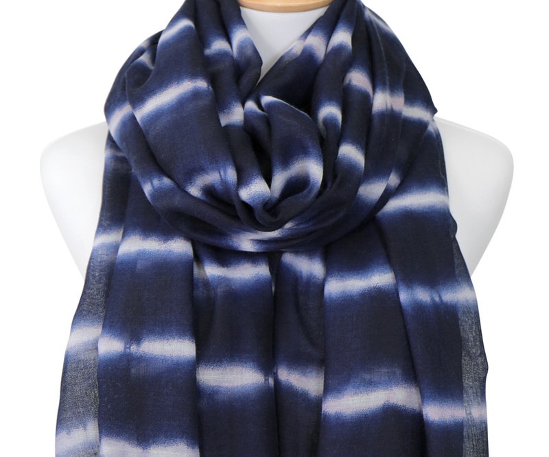 Windward Navy Tie Dye Scarf