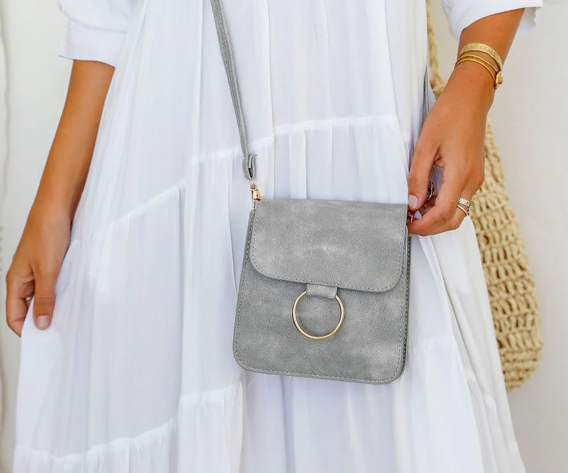 Taylor Crossbody Bag - Grey