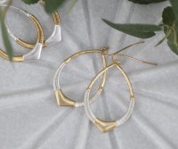 Amaya Gold Teardrop Earrings