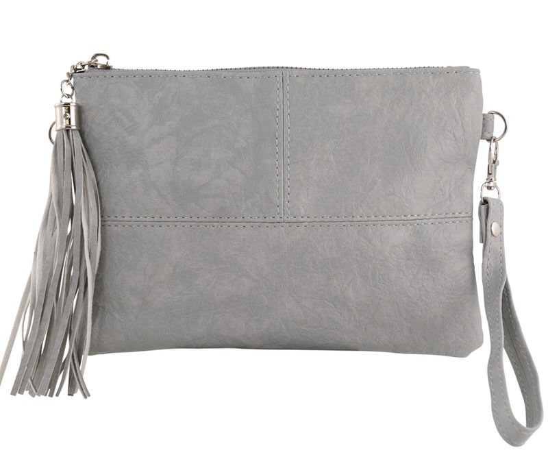 Marbella Grey Clutch / Crossbody Bag