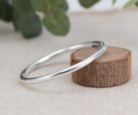 Classic Silver Bangle - 7cm