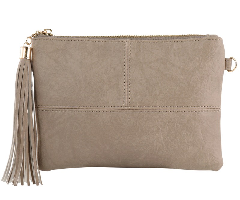 Marbella Sandstone Clutch / Crossbody Bag