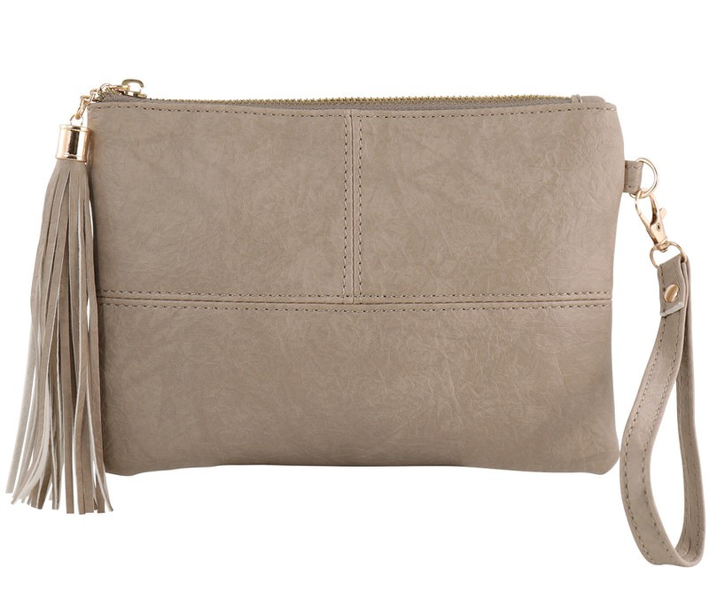 Marbella Sandstone Clutch / Crossbody Bag