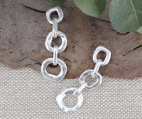 Dolce Vita Silver Chain Earrings