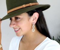 Dolce Vita Silver Chain Earrings